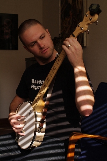 me playing the banjo